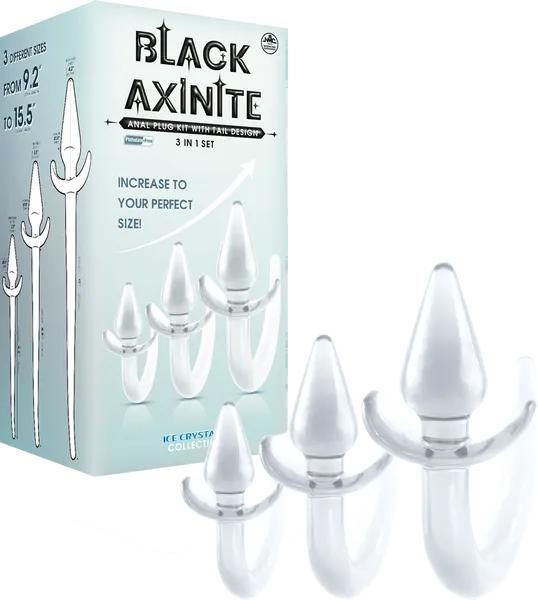 3 In 1 Anal Plug Kit with Tail