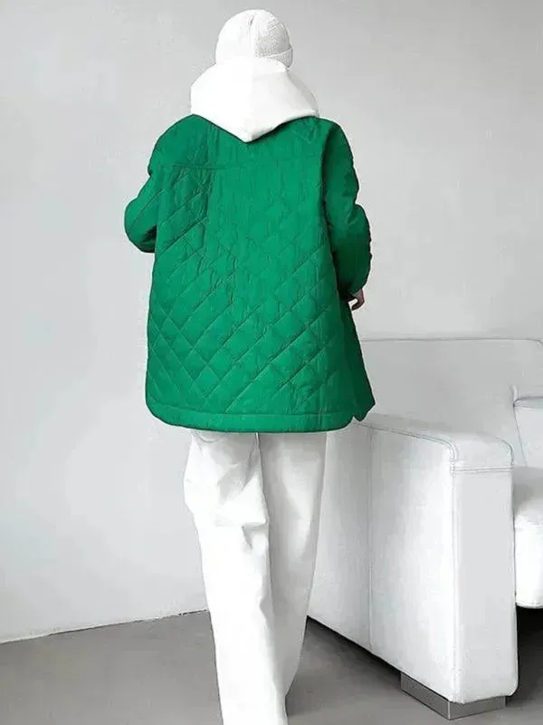 Chic Loose Women's Quilted Shirt Jacket