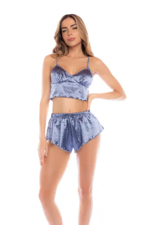 Mapale Lounge Twinkle Twinkle Star Pajama Set Sparkling Steele Blue
