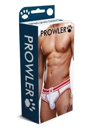 Prowler White/red Open Brief Sm