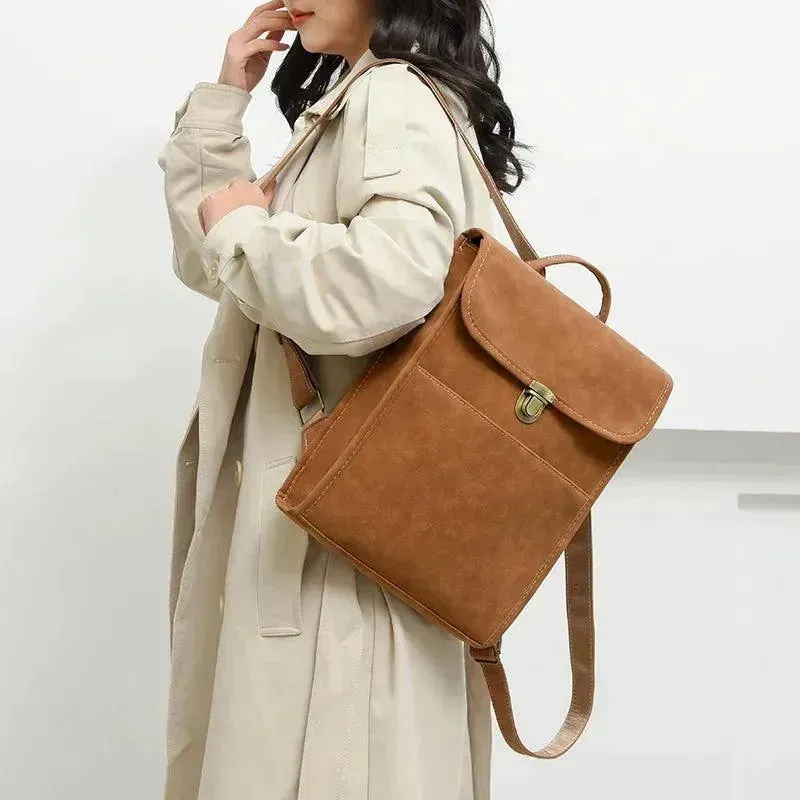 VC Quality Soft Leather Women's Backpack